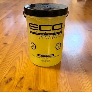 Eco Style Professional Styling Gel Black Castor & Flaxseed Oil 2.3 L/5 LB/80FLOZ